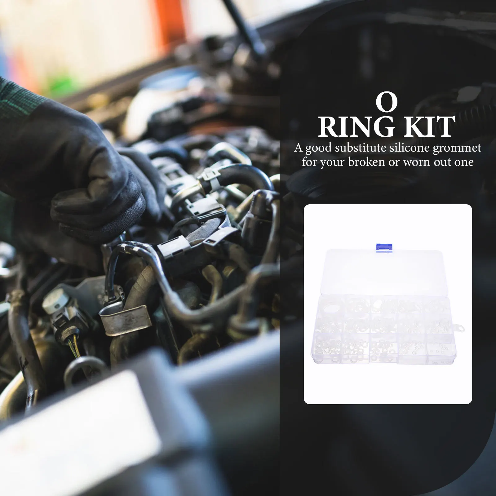 

1 Set O Ring Assortment Kit Silicone Flat Washers For Hose Bib Repair Sealing Washer Replacement Household Garden Faucet Valve