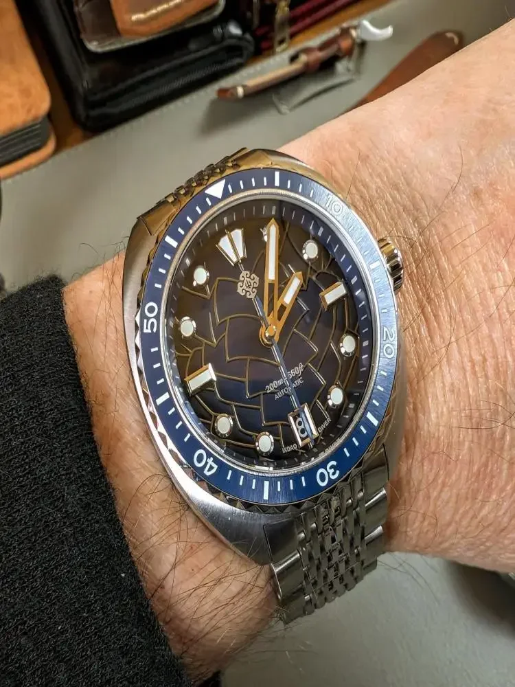 Ixdao Ipose 2025 Nieuwe NH35 Mode Heren Automatisch Mechanisch Horloge Saffier Roestvrij Staal Sport Duiken 20 Bar Bwg-9 Reloj Hombr - afbeelding 2