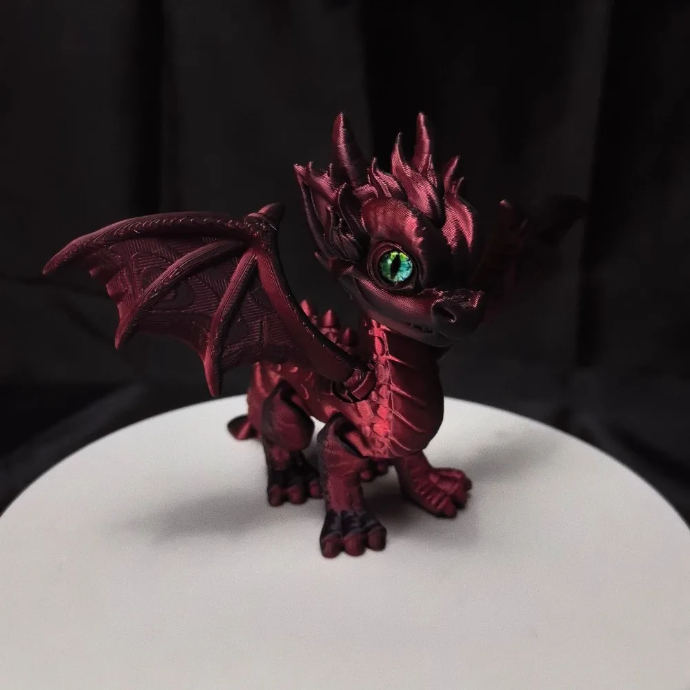 

Multi-jointed 3D Printed Dragon Simulation Office Desktop Flying Dragon Figures Ornament Movable Dragon Model Statue Gifts