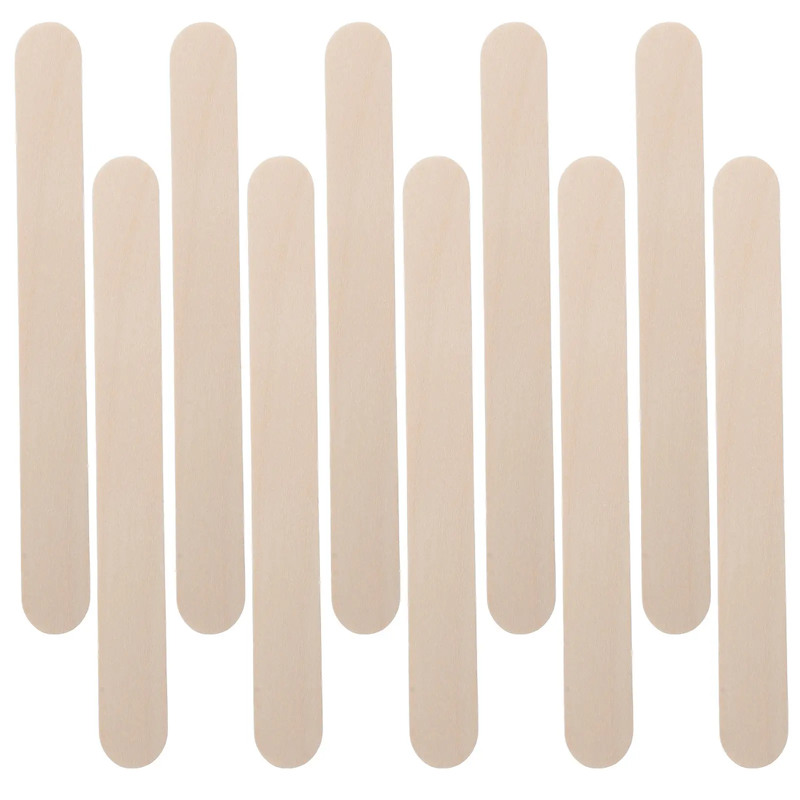 100Pcs Thick Wooden Tongue Depressors 5.75 Inch Exam Sticks Ice Pop Craft Sticks Waxing Support Sustainable Paper