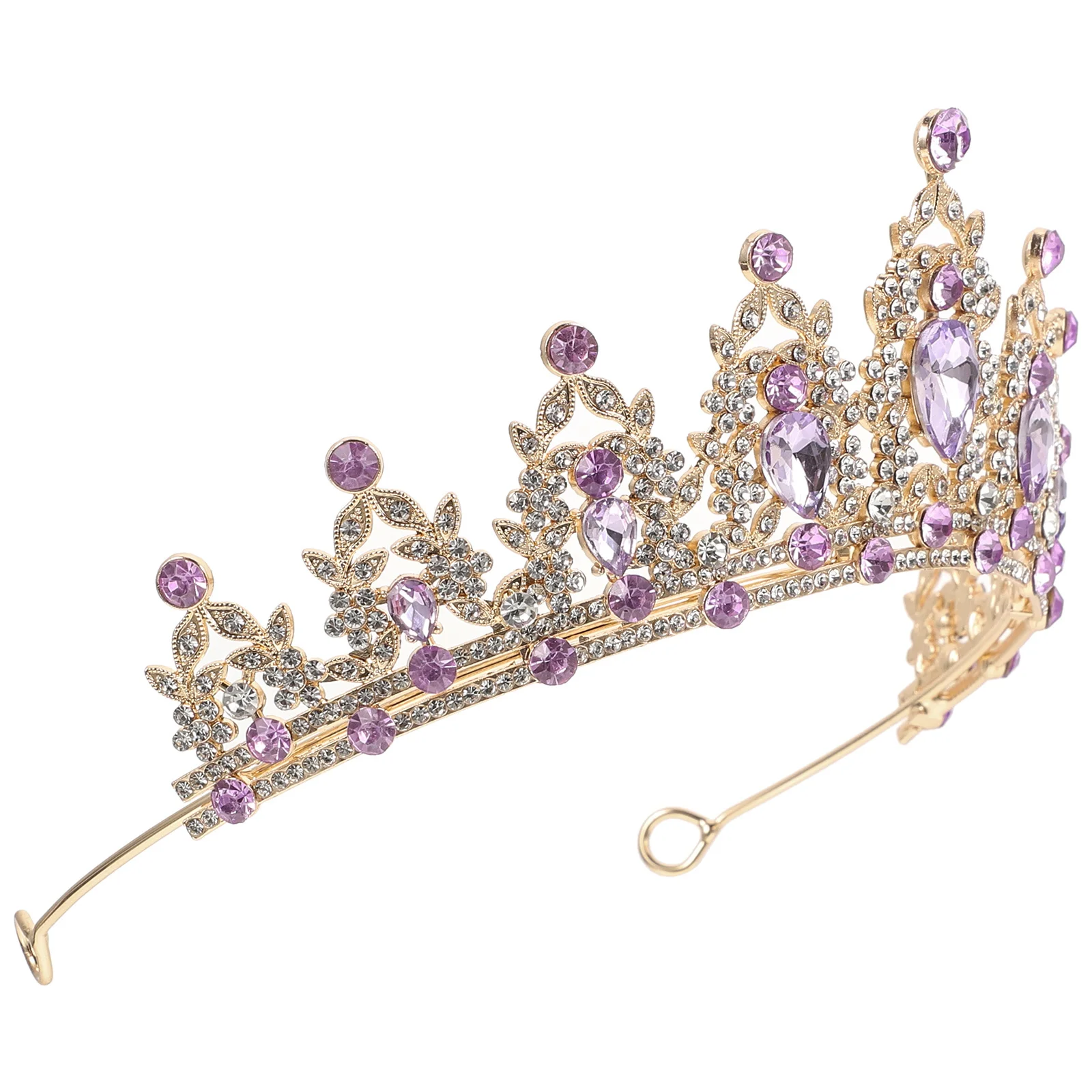 حجر الراين تيارا للنساء الزفاف تاج الزفاف بريق خوذة حفلة موسيقية اكسسوارات حلية شعر أنيقة #2