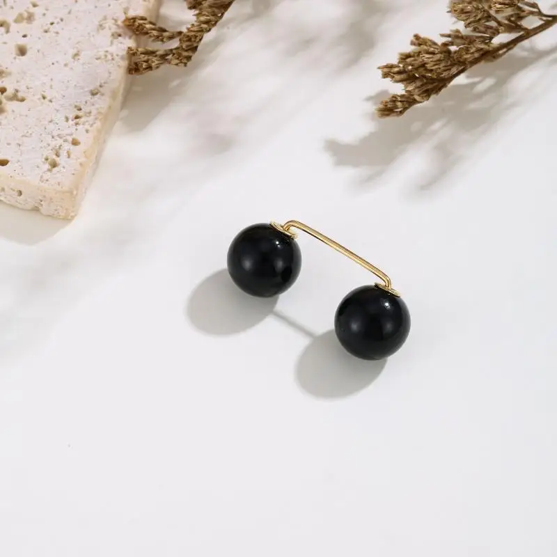 5 Stück Perlen-Broschen-Pins, Pullover-Schal-Clips, Kunstperlen-Strass-Kragen-Sicherheitsnadeln für Damen- und Mädchenkleidung, Kleider-Accessoires – Detail 6