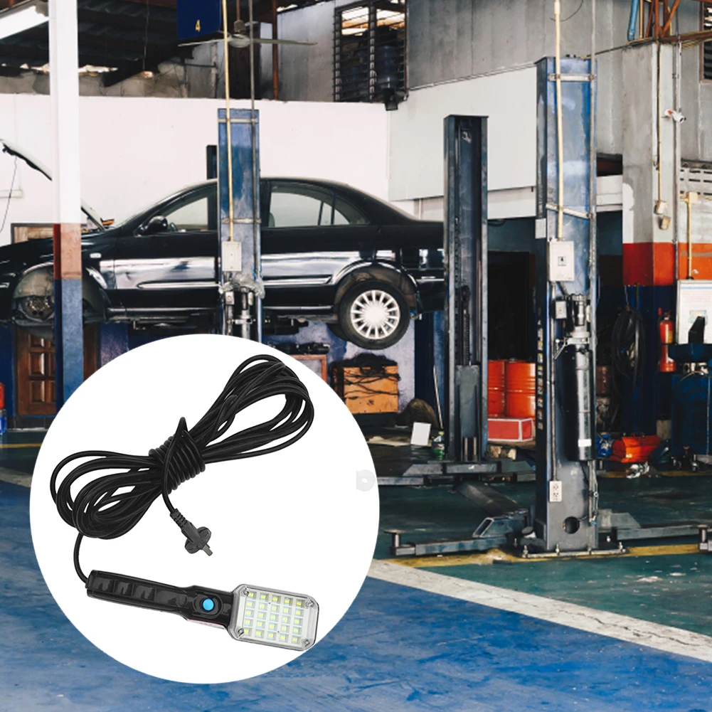

AC 220V LED Worklight with Magnetic Base 12.5W Inspection Construction Light Portable Handheld Torch with Hook for Car Repair