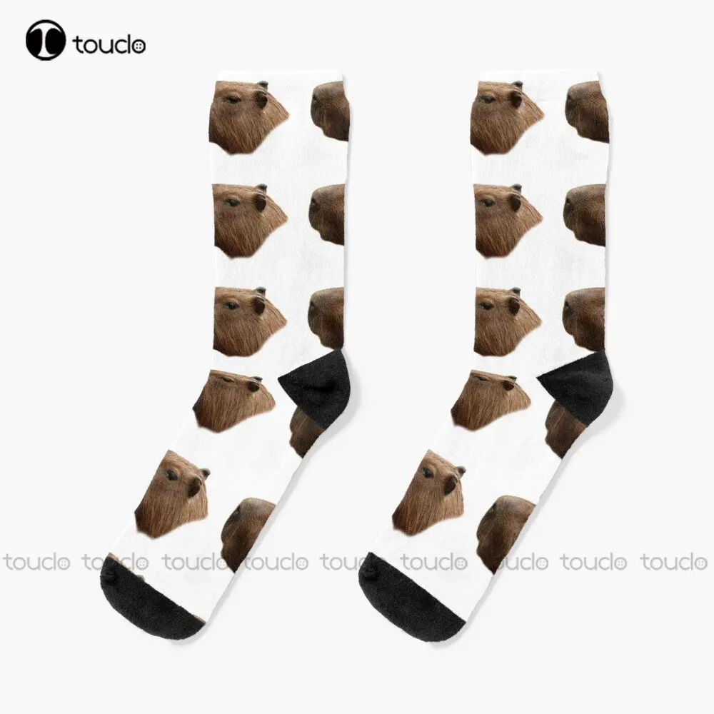 Capybara Socks Womens Running Socks Personalized Custom Unisex Adult Teen Youth Socks 360° Digital Print Custom Gift Streetwear