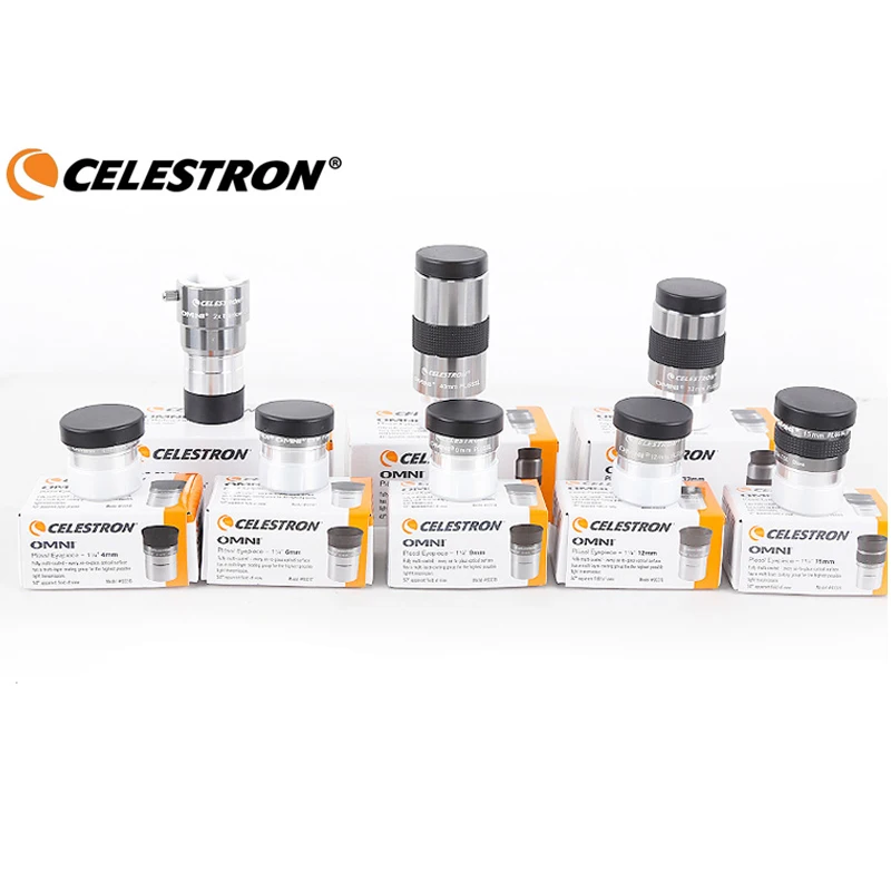

Набор струнких окуляров серии Omni Celestron 1,25 дюйма с 2 фильтрами 4 мм, 6 мм, 9 мм, 12 мм, 15 мм, 32 мм, 40 мм для астрономических наблюдений