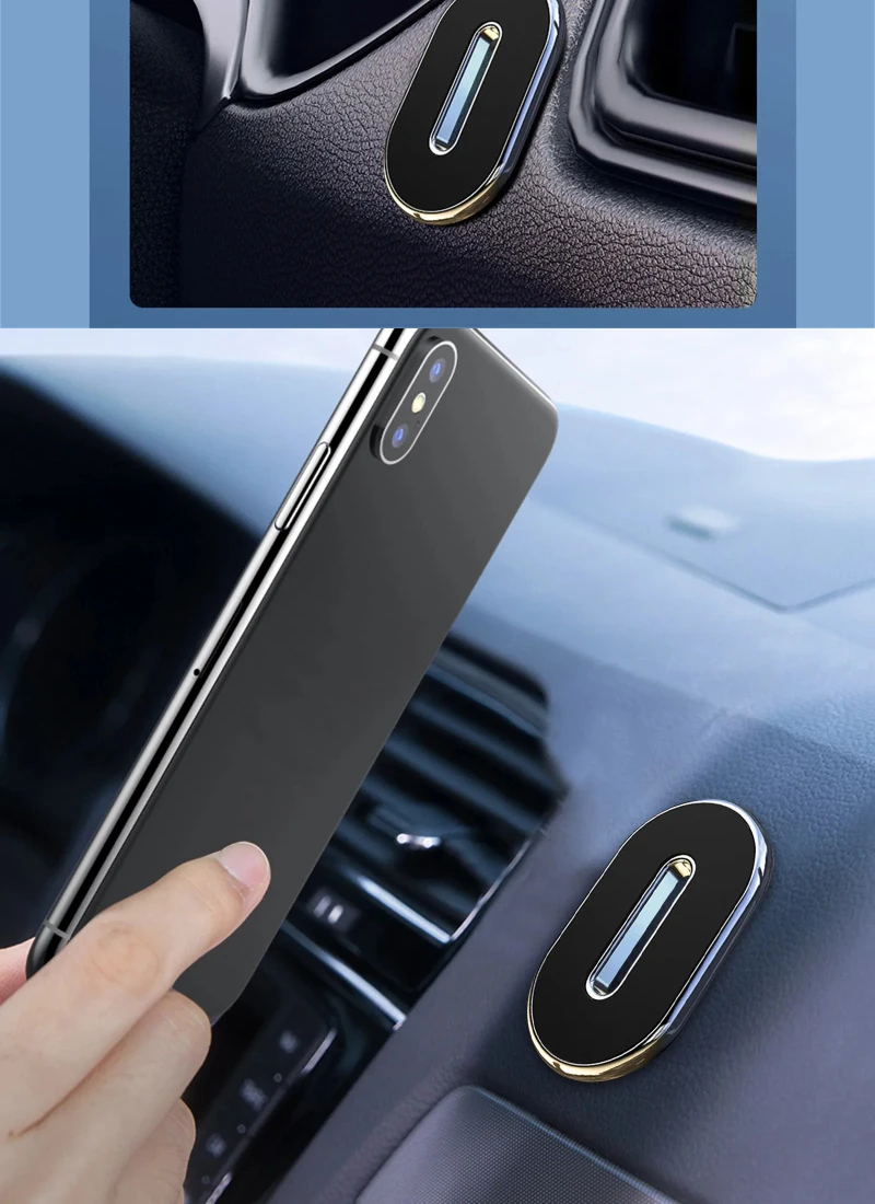 Magnetischer Autotelefon halter drehbarer Streifen formst änder für Huawei Metall starker Magnet GPS Auto Handy halterung für iPhone 13 12 – Detail 9