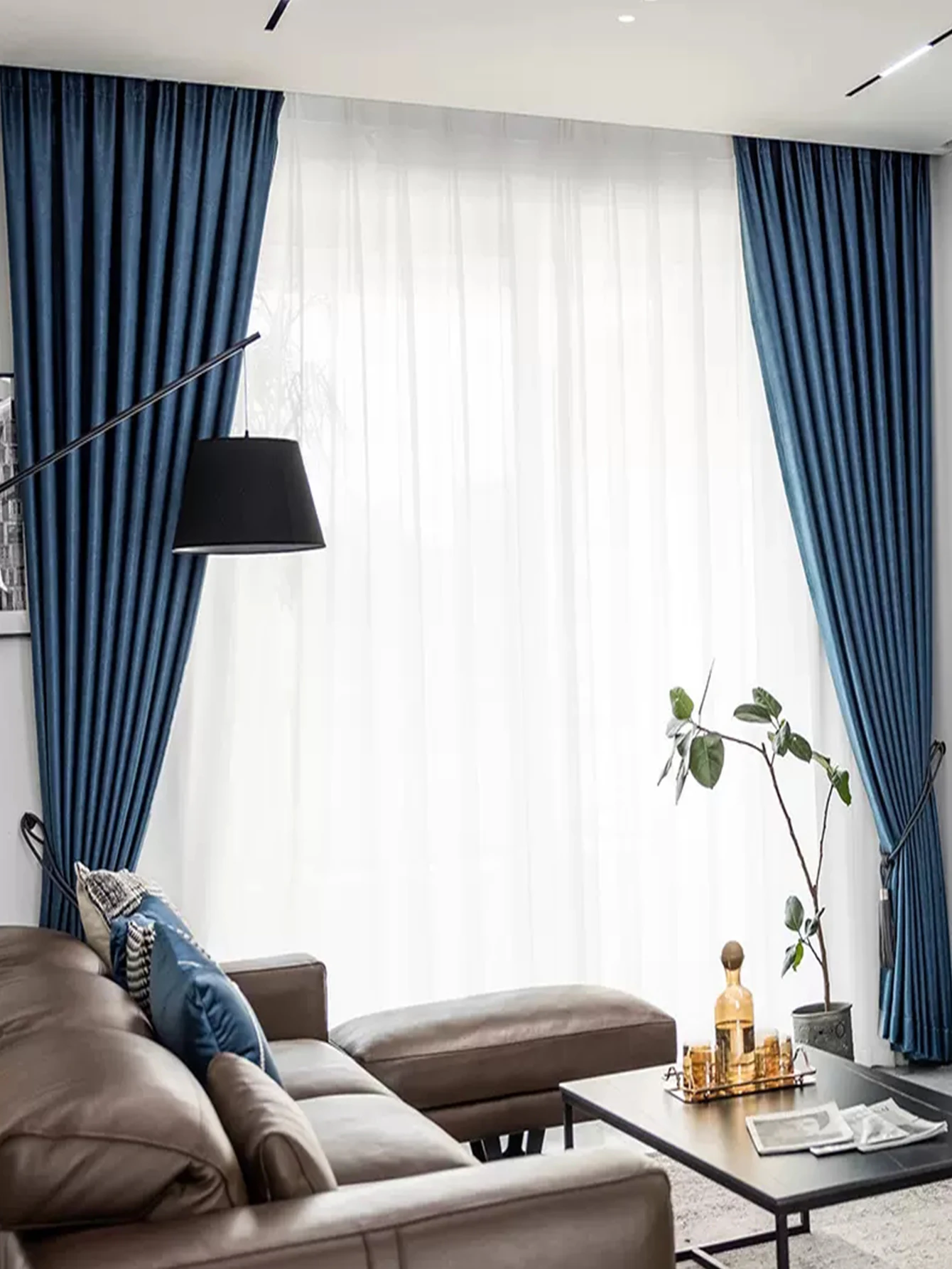New Solid Color Curtains For Shading, Heat Insulation, Sun Protection, And Sun Shading