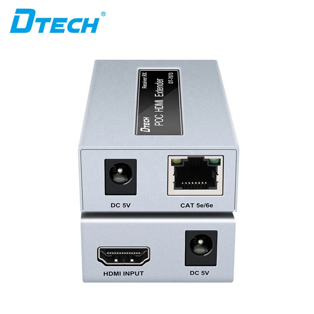 DTECH OEM 1080p 4k Cat5 Cat6 para Rj45 LAN transmissão de extensão de sinal 50 metros extensor hdmi