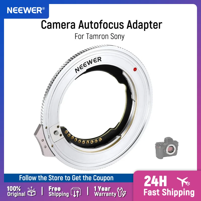 

NEEWER FE/E Mount Lens to Z Mount Camera Autofocus Adapter with Firmware Update for Tamron Sony Sigma FE/E Lens Nikon Z Mount