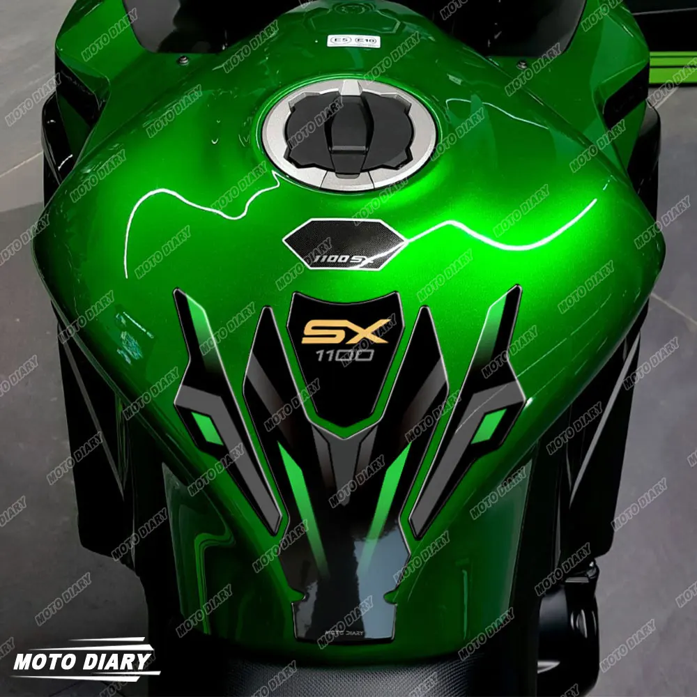 For 1100sx Ninja 1100 SX SE 2025-2026 3D Motorcycle Fuel Tank Pad Sticker Set Gas Oil Protection Decals Waterproof
