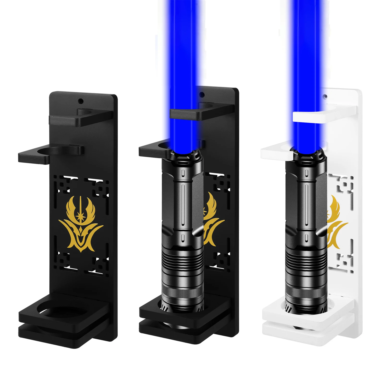 Wall-Mounted Lightsaber Stand Wood Light Sword Display Holder for Display Collectors Laser Sword Stand Decoration