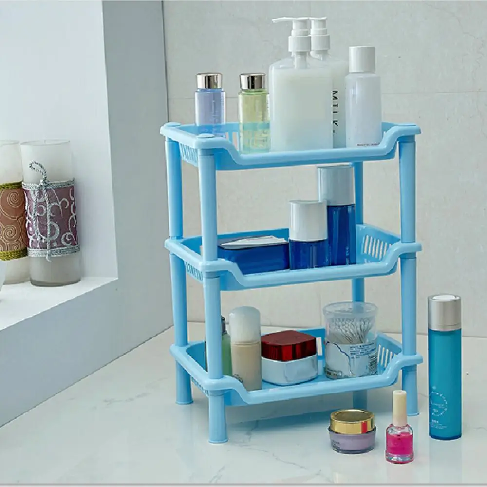 Bathroom Shelf 3 Layer Organizer Corner Storage Rack Square Triangular Corner Bathroom Storage Rack Toiletry Holder Organizer