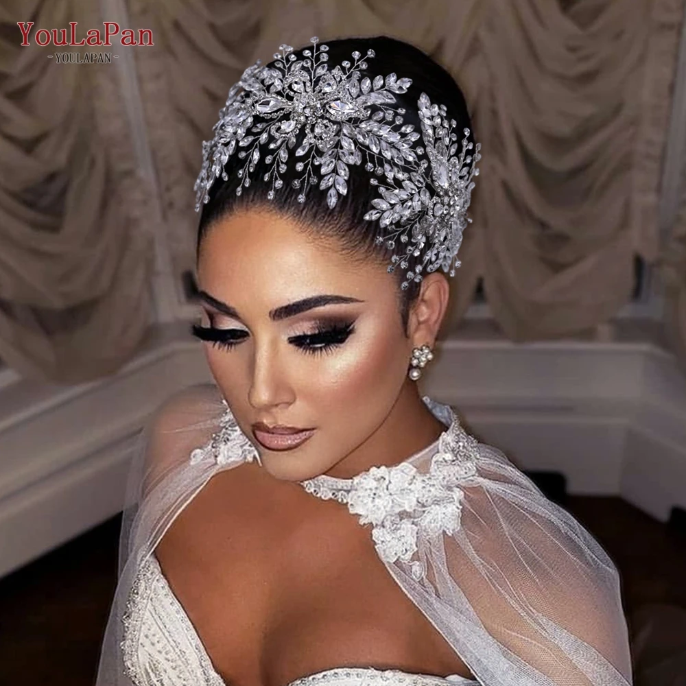 YouLasaupoudrer-Pièce de Sauna de Mariage en Strass pour Femme, Bandeau de Patients Brcorporelle Fait à la Main, Coiffe pour user ins de Soirée, 409