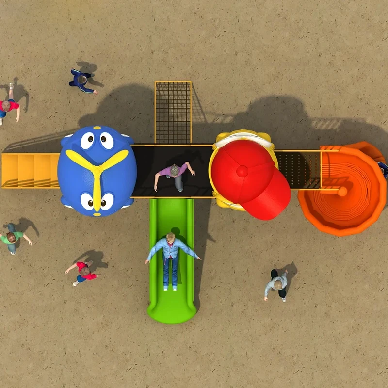 China Factory Plastic Equipment Commercial Prchool Outdoor Children Playground