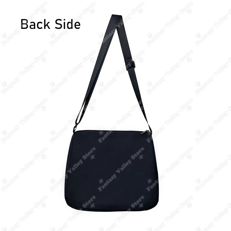 Gothic Black Angel Pattern Women Shoulder Bag Demon Punk Handbags for Travel Key Purse Phone Holder Messenger Bag Crossbody Bag