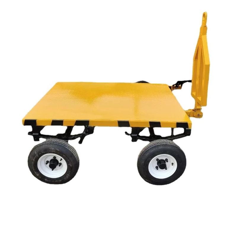 

600Kg tie rod steering flatbed truck, small logistics transportation trailer, traction tool truck