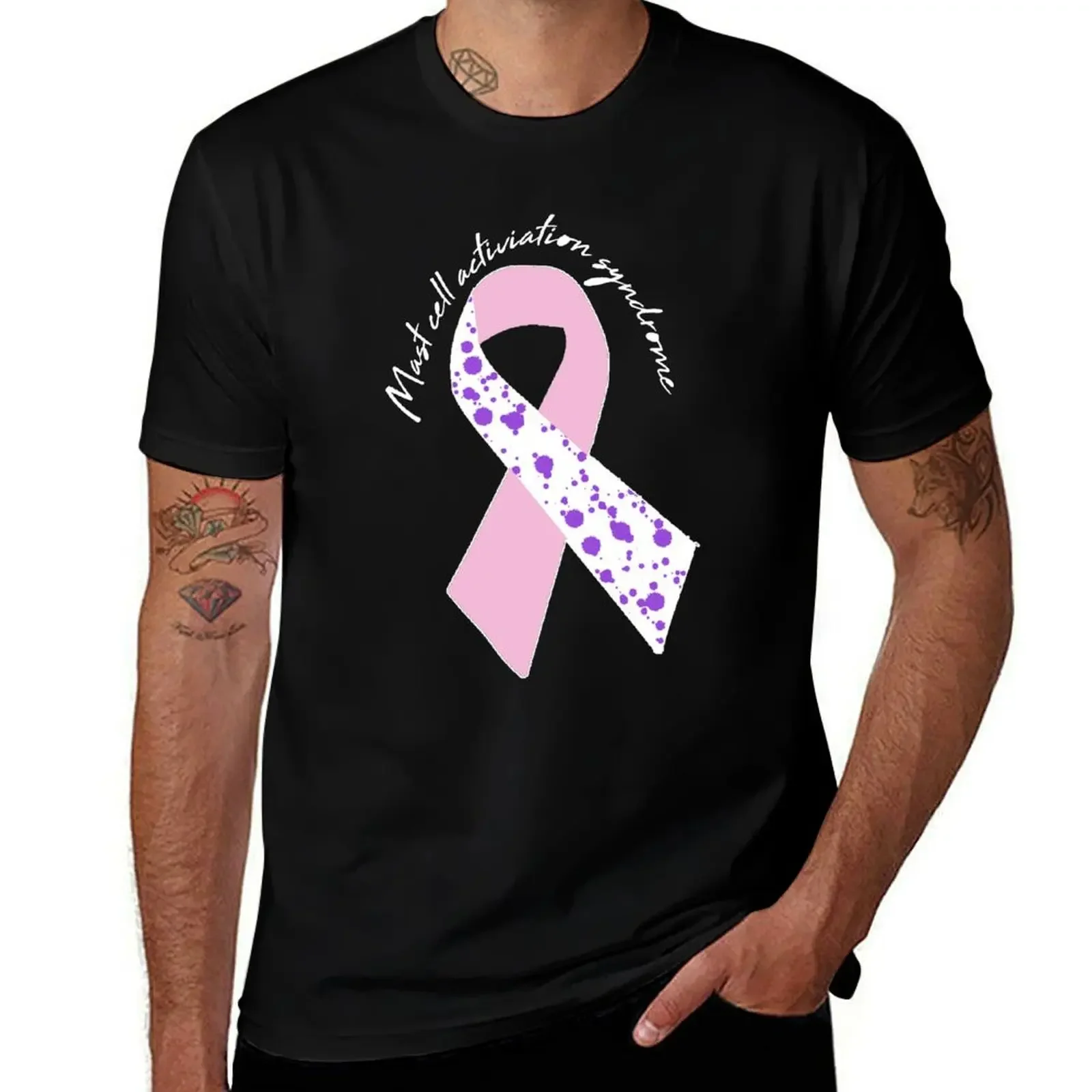 Mast Cell Activation Syndrome Ribbon T-Shirt oversized croswit shirt man summer 2025 shirts graphic tee men