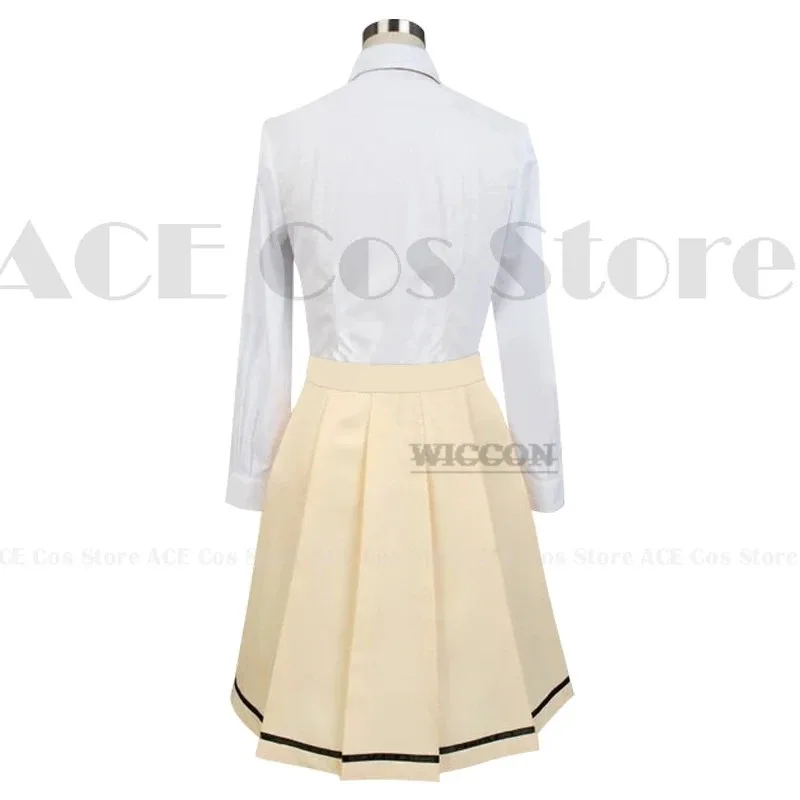 az15Anime WataMote Tomoko Kuroki Косплей Костюм Женщины Девушки Прекрасная Желтая Юбка Jk Униформа Одежда Хэллоуин Костюм Парик Ролевая Игра