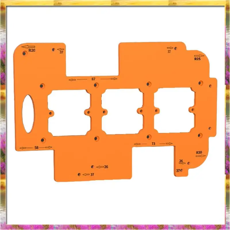 ABSU Socket Drilling Hole Locator Opening Template Arc Radius Trimming Wardrobe Embedded No Handle Slotting Switching