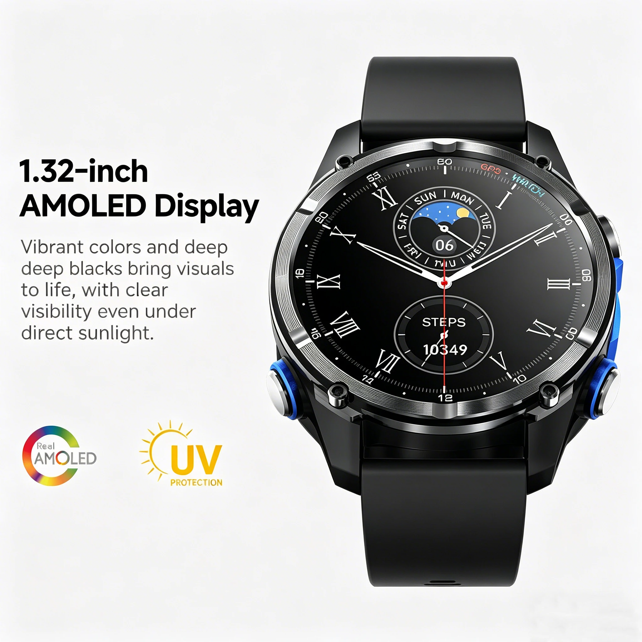 Jam Tangan Pintar GPS 1.32 Inc - Outdoor Lighting Japanese ulasan dan harga
