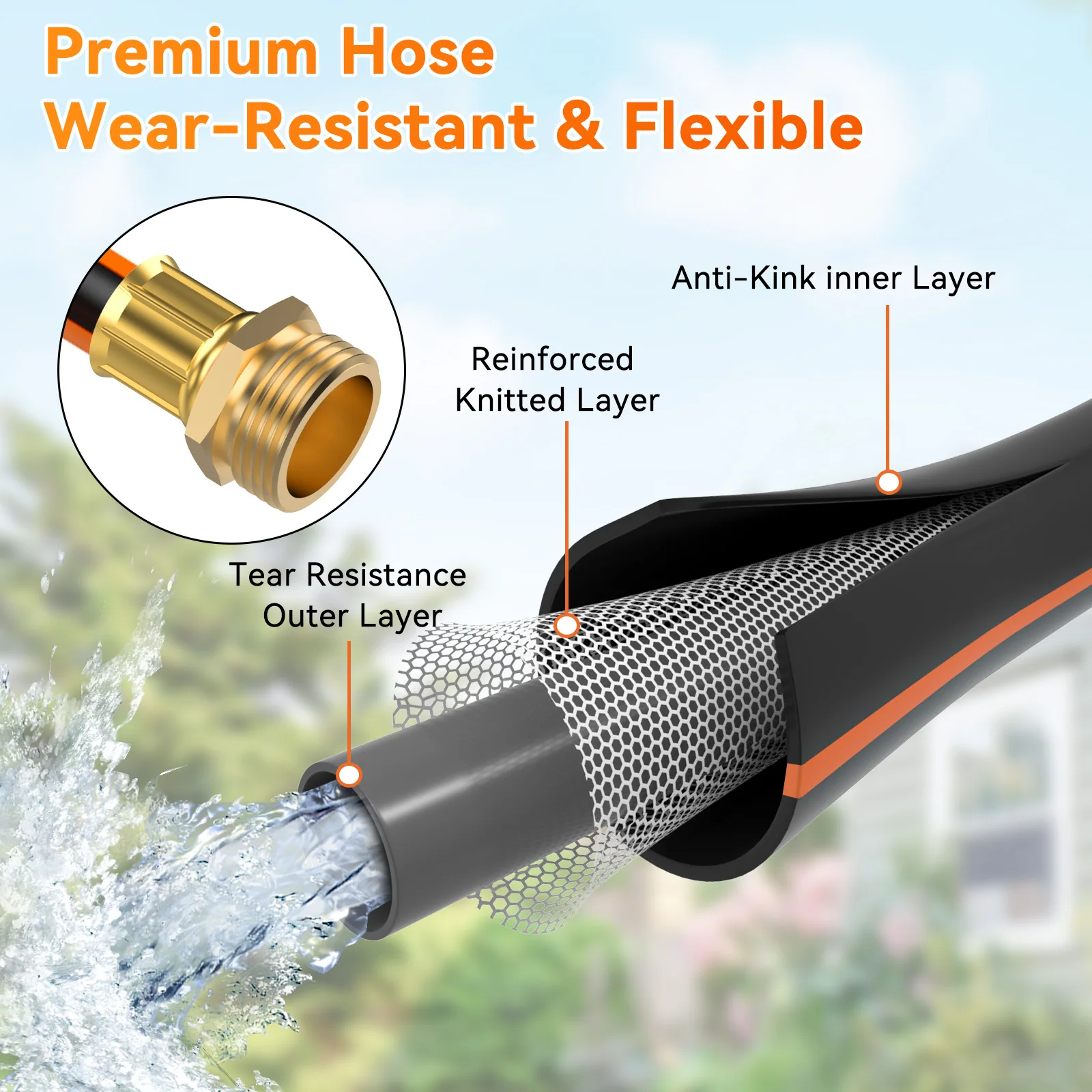 NEOTEC Hot Selling 30M 1/2 Waterslanghaspel Automatische Intrekbare Slanghaspel Set Watering Tuinslang Pijphaspel