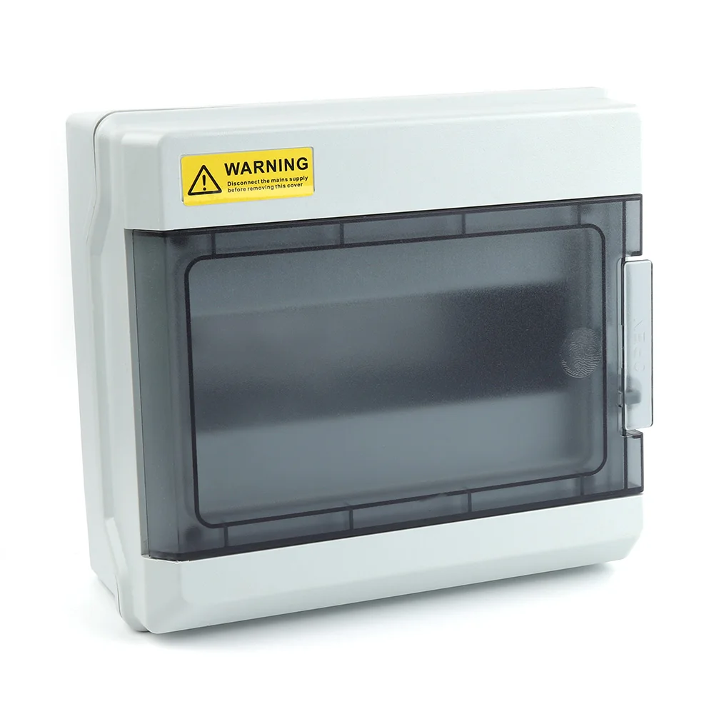 HS Series 4/6/9/12/15/18/24/36 Way Outdoor Distribution Box IP65 Waterproof Electrical Plastic Junction Box MCB Circuit Breaker
