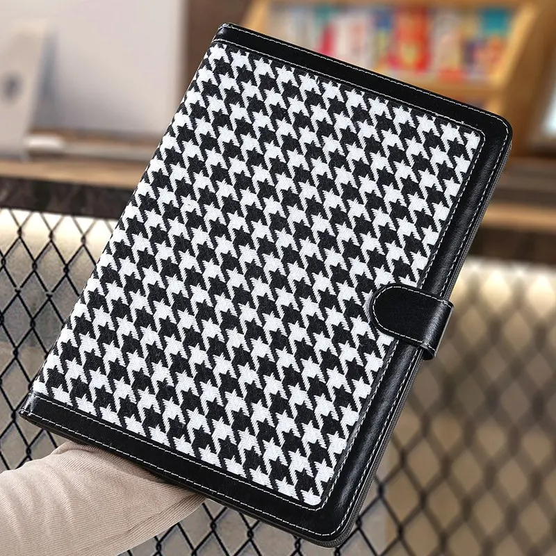 For iPad Mini Air Pro 11 10.9 10.5 10.2 9.7 Inch TPU Leather Case with Sleep/Wake Function and Pencil Holder Cover