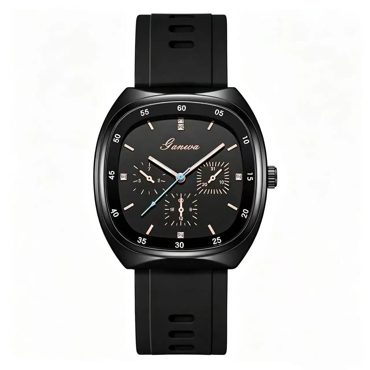 Student Quartz Wristwatch for Boys Girls, Soft Silicone Strap, Simple Elegant Casual Exam Watch for Teenagers