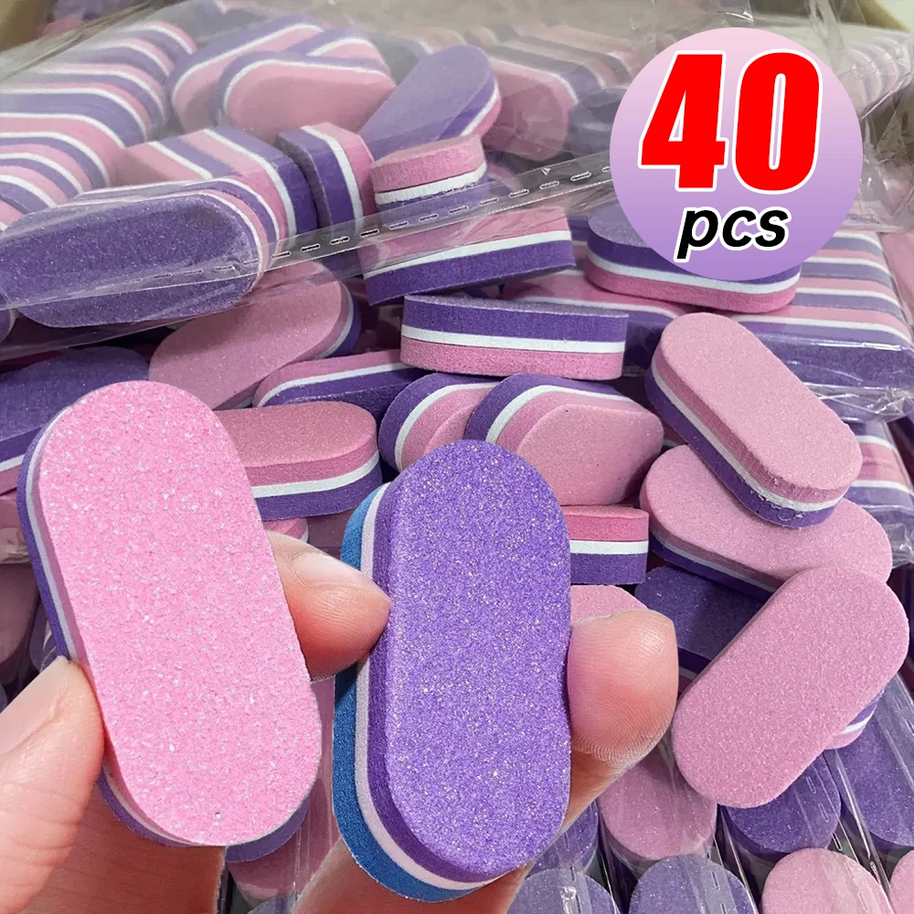 Mini Sponge Nail File Buffing Sanding Nail Double Sided Grit Sanding Surface Nails File Buffers Foam Professional Manicure Tool