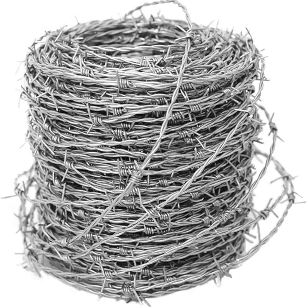 

Ограждение с колючей проволокой Enhanced Security: прочная оцинкованная сталь с 4-точечными зубцами для максимальной защиты и проверки скота