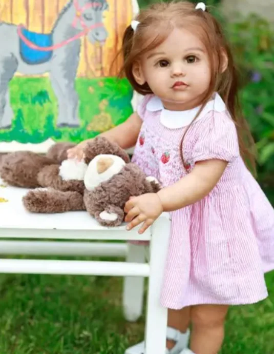 Kit de Muñeca Reborn Jona de 24 Pulgadas, Edición Limitada, Sin Acabado, Sin Pintar, Sin Ensamblar, Color Fresco, en Blanco, Piezas de Muñeca DIY para Artistas