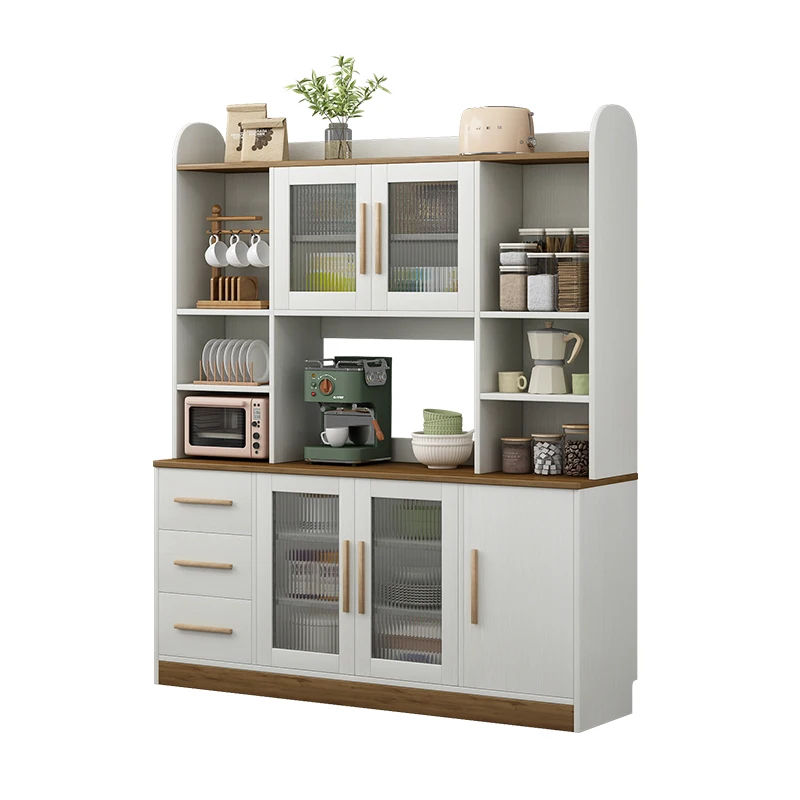 

Integrated storage cabinet against the wall Solid wood dining side cabinet Half wall Guangdong Foshan Half height floor multi-la