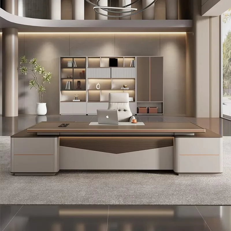 Strong Storage Executive Desk Designer Asthetic Large Luxury Office Desks Drawers Cheap Modern Scrivanie Da Ufficio Furniture