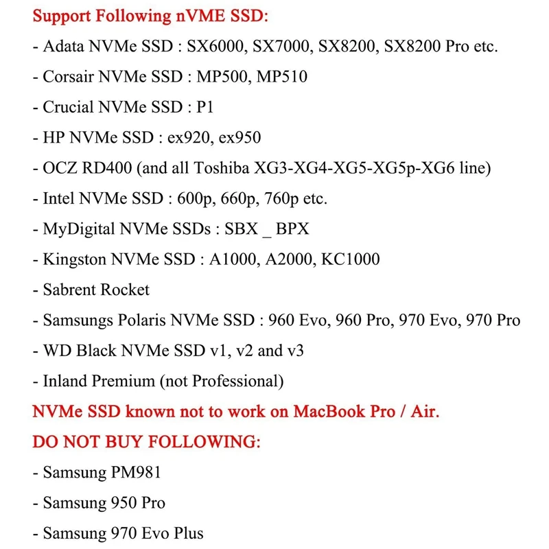 M.2 NVME ماك بوك SSD محول محول ل ترقية ماك بوك اير برو الشبكية منتصف 2013-2017 ، AHCI SSD ترقية عدة