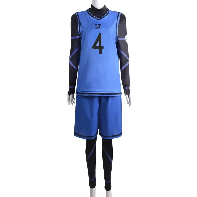 Blue Lock Anime Cosplay Costume Isagi Yoichi Nagi Chigiri Rensuke Kunigami Bachira Megur Jumpsuit Football Club Sportswear Wig