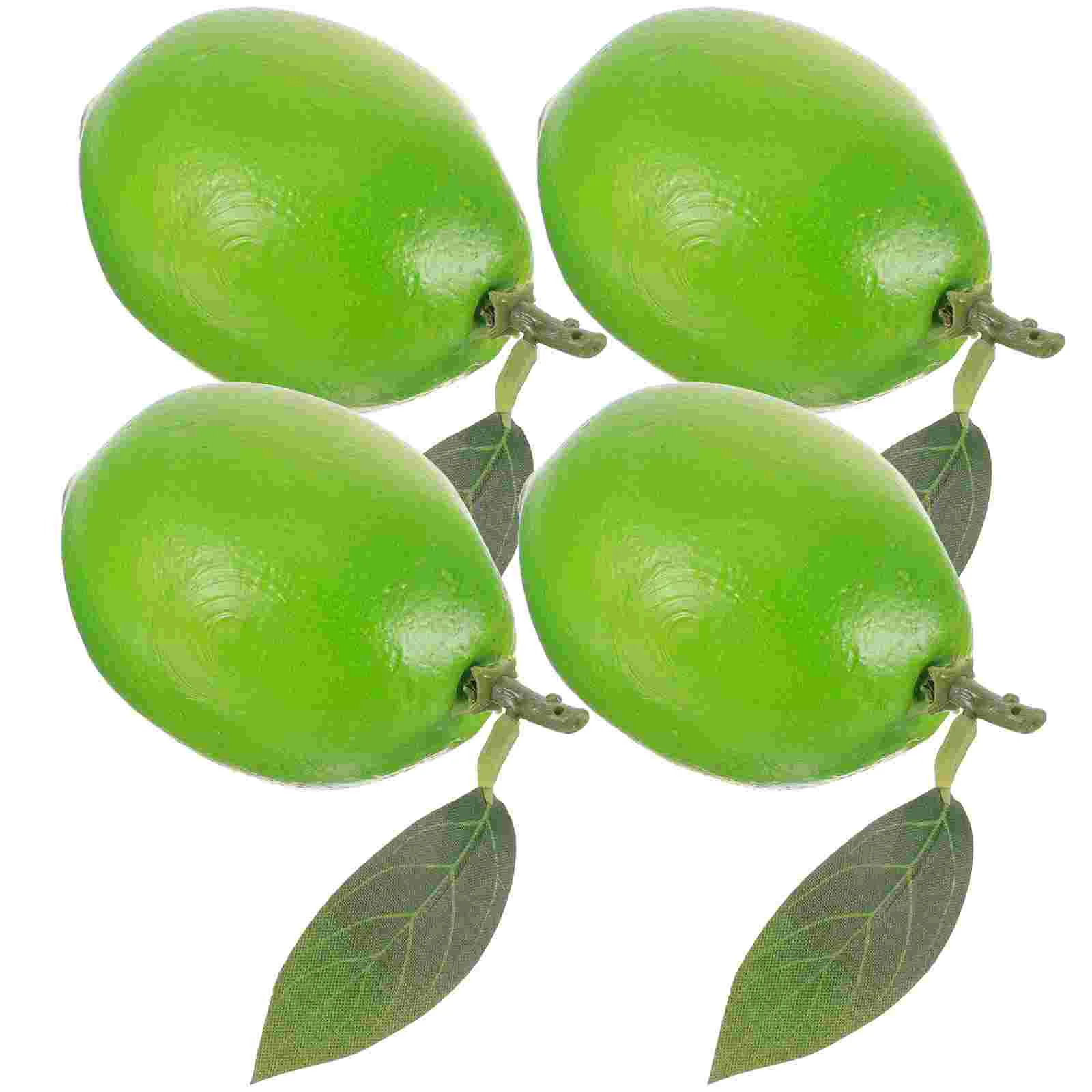 4 Pcs Lemon Garnish Simulation Fruits For Decoration Lemonade Prime Fake Ornaments Accessories Sensory Bin Kitchen