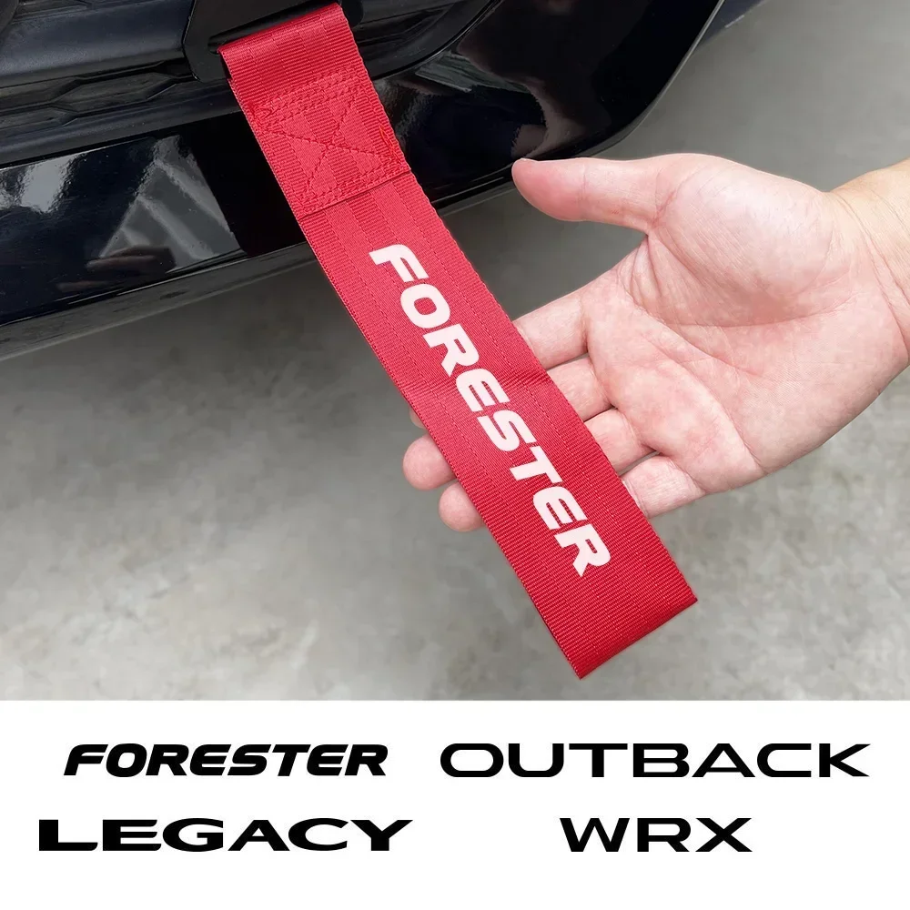 Car Bumper Decor Tow Strap Auto Accessories For Subaru Forester XV Outback Legacy WRX Tribeca Levorg BRZ Crosstrek Exiga Ascent