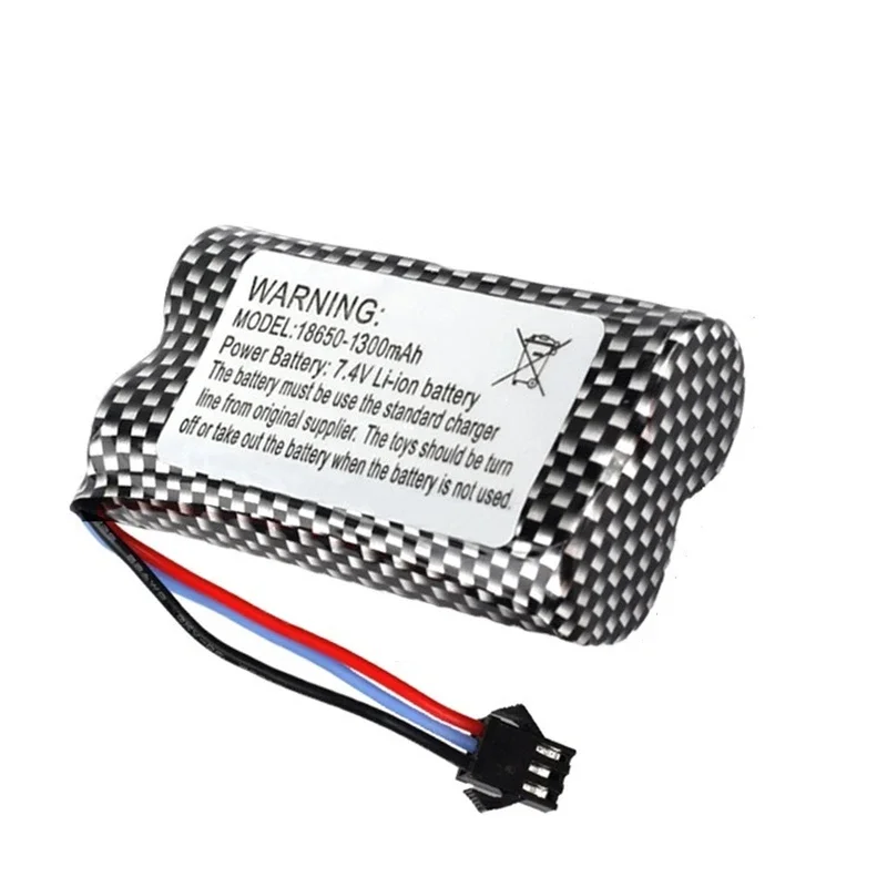 10pcs 7.4V 1300mAh Rechargeable Battery for Watch Gesture Sensing Twisted RC Stunt Car 18650 7.4V Battery for RC Cars