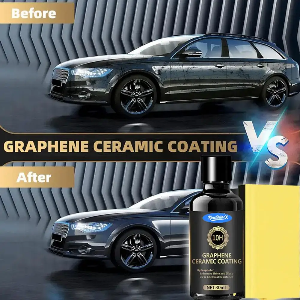 Graphene Ceramic Coating 20H/12H with Self Healing and UV Track Technology Car Detailing Professionals 10+ Years of Protection