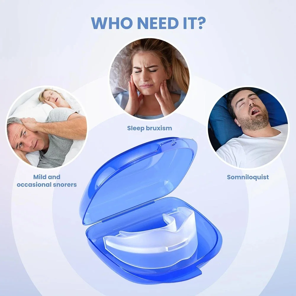 Anti Snoring Bruxism Mouth Guard Improve Sleeping Teeth Bruxism Sleep Anti Snore Gadget and Apnea Snoring Device To Stop Snoring image 3
