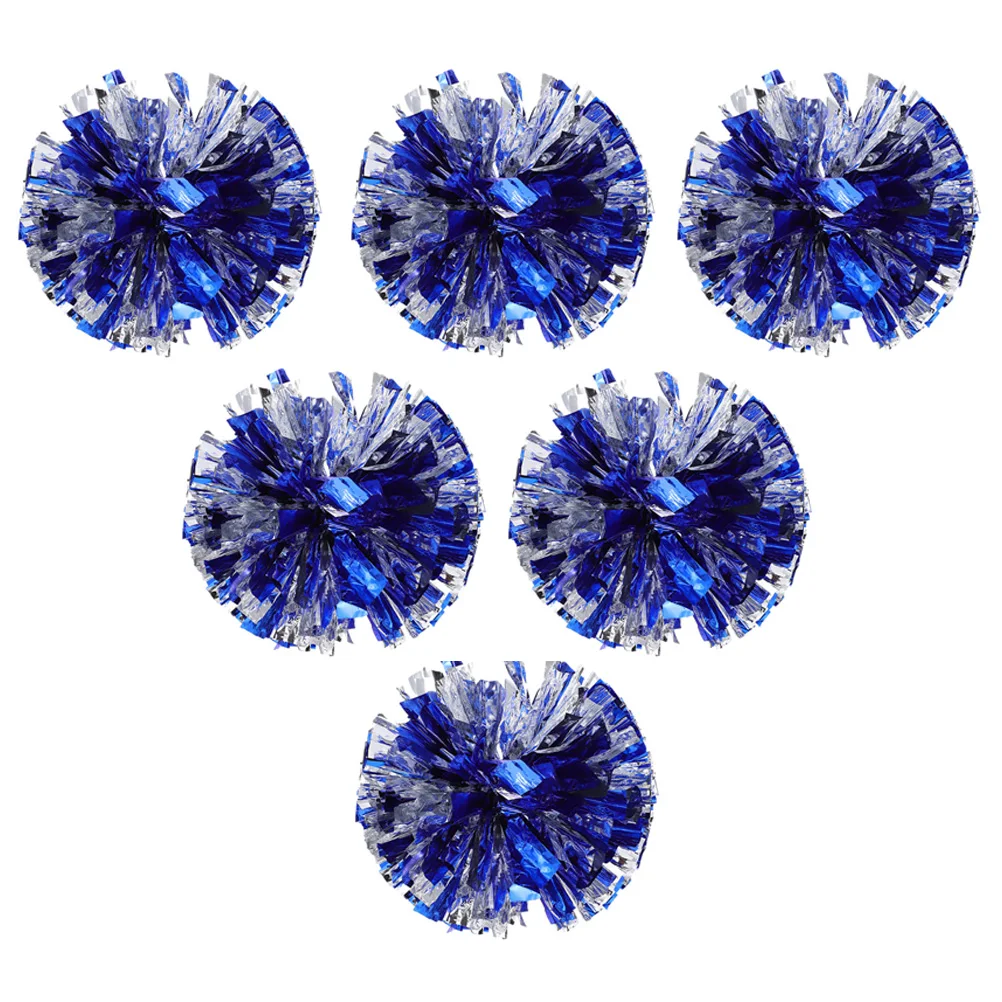 

6 Pcs Aerobics Flower Ball Cheer Pompom Props Cheerleader Pompoms Accessories Plastic Cheering Cheerleading Party Decorations