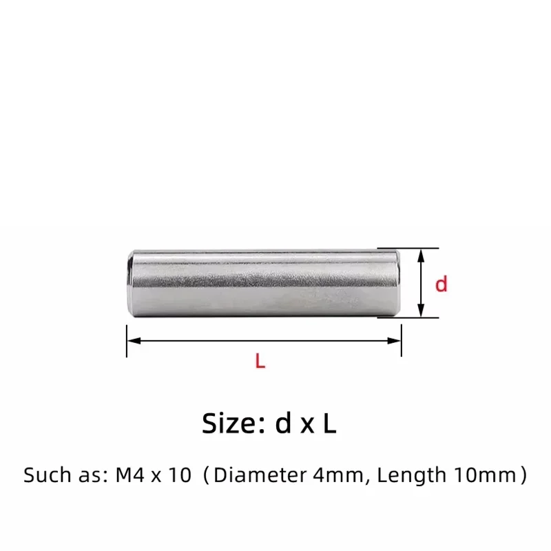 M2 M2.5 M3 HRC58-62 Bearing Steel Solid Cylindrical Dowel Pins High Hardened Locat Fixed Parallel Pin Length 3~55mm