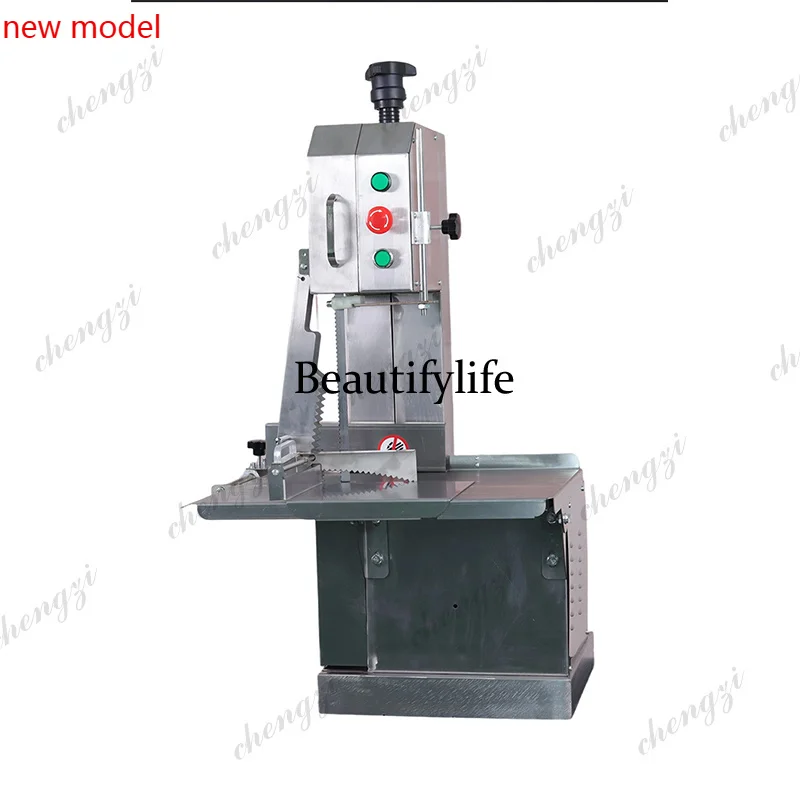 

New & Bone Saw Machine & Stable Frozen Meat Slicer For Restaurants Farms HotelsF132
