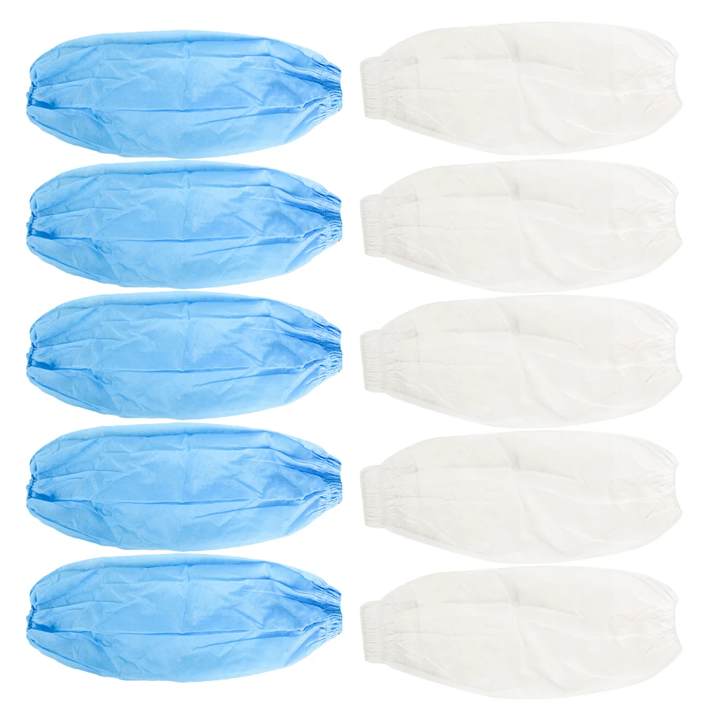 

20pcs Environmentally Friendly Arm Sleeves Waterproof Oilproof Disposable Cleaning Kitchen Protector For Adult Elastic Design