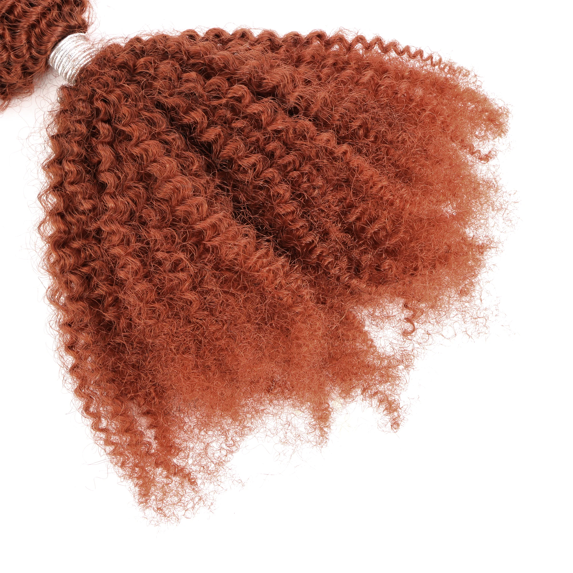 AHVAST 350 color afro kinky hair bulk 4c texture natural human hair brazilian remy human hair bundles