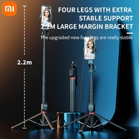 Xiaomi 2.2M Bluetooth Selfie Stick Tripod 360 ° Rotation PTZ Handheld Selfie Stick Foldable Phone Holder Monopod for Android IOS