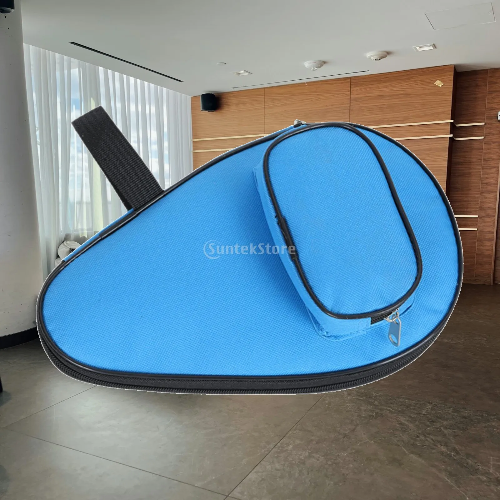 Pingpong Paddle Case with Outside Storage Pocket Multifunctional Protector Pouch for Indoor Beginners Training Traveling Players