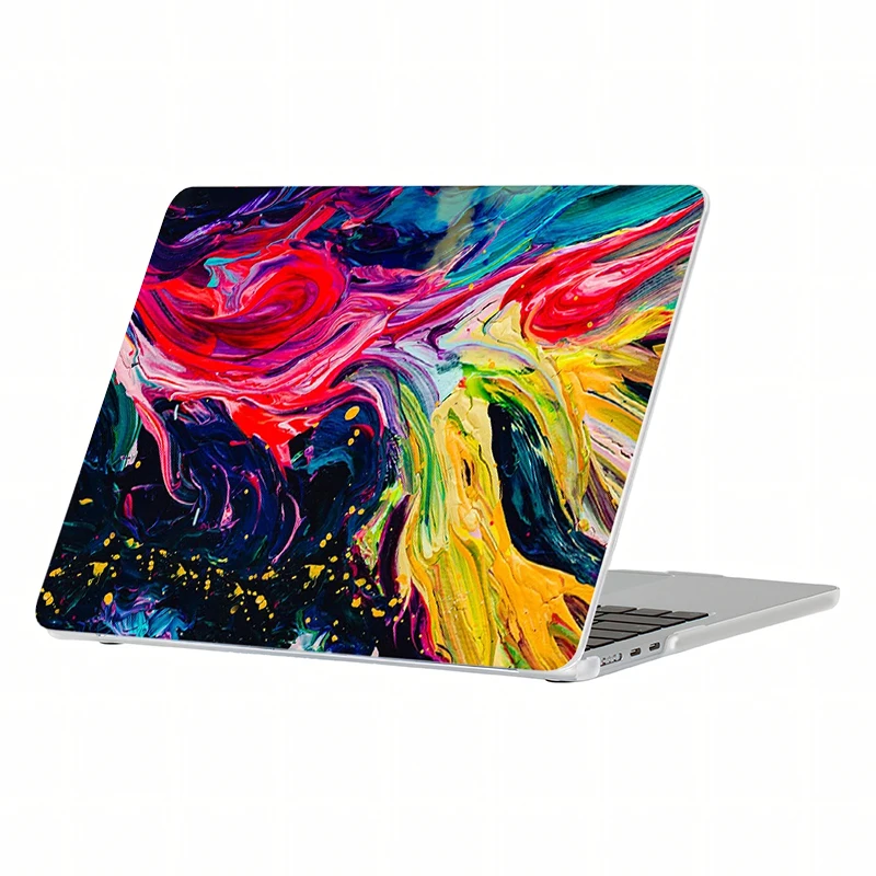 Oil Painting Hard PC Laptop Case For MacBook Air 13.3 A1932 A2179 A2337 Pro 13.3 A1706 A1708 A1989 Shockproof Protective Cover