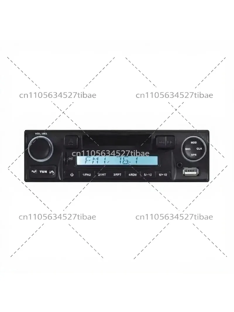 Portable Retro USB SD Radio Car Player with Stereo Sound and Cassette Support