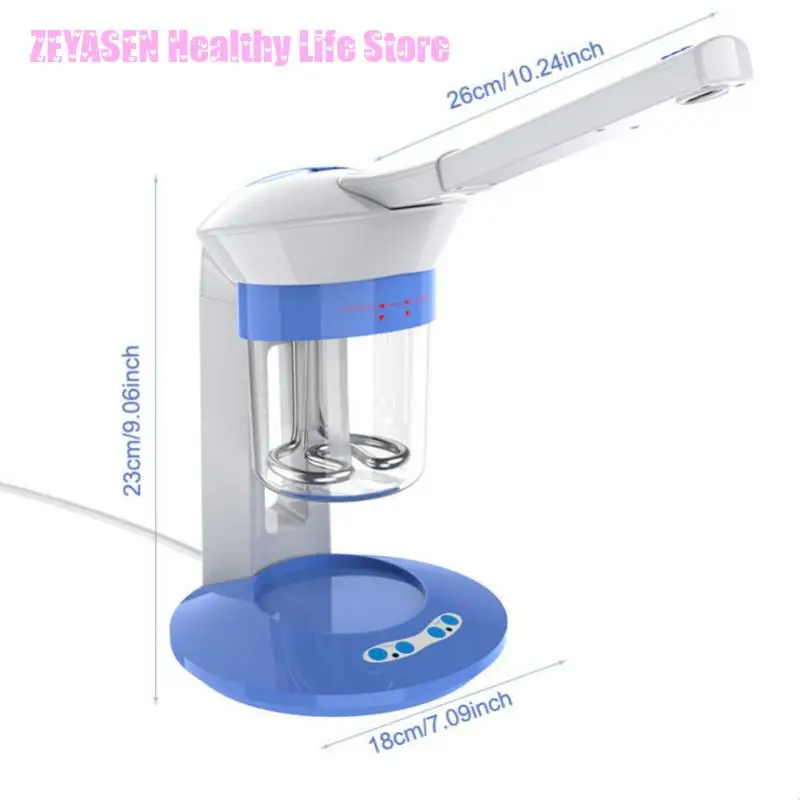 Zeyasen Face Facial Steamer Nano Mist Sprayer Nebulizer Ozone Vapor Steam Skin Care Vaporizer Safe Plug 110v 220v Face Hydration